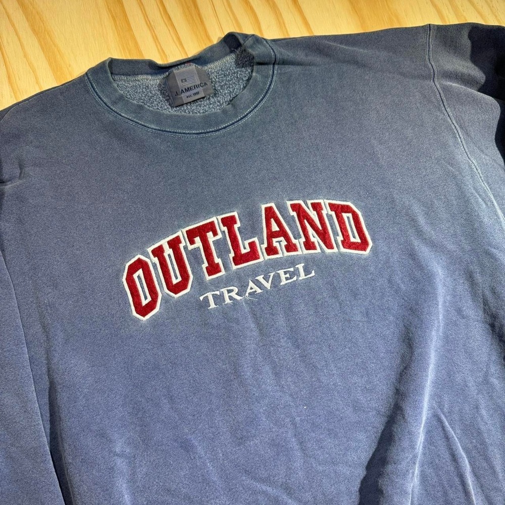 90s J. America Outland Travel Crewneck Sweatshirt